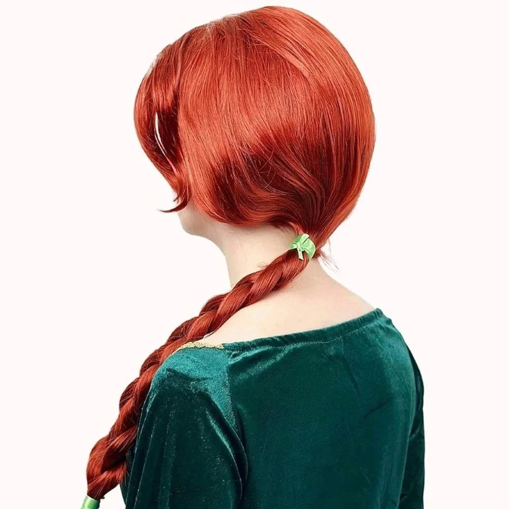 Allaura Copper Princess Red Braided Cosplay Wig One Size NEW NIP Fiona Costume